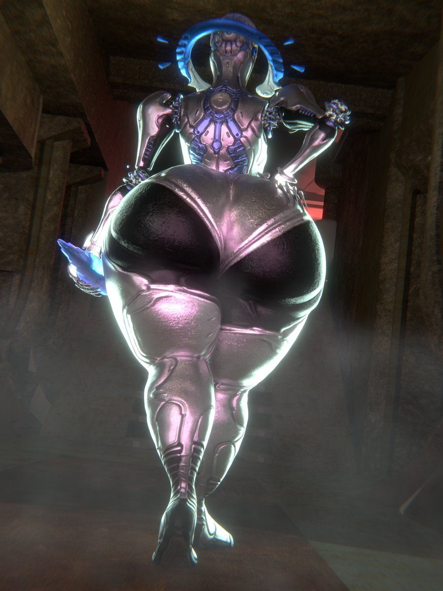 3d, ass, ass focus, digital extremes, huge ass, huge butt, mag (warframe), qzk forte, solo, tagme, thick thighs, thighs, warframe