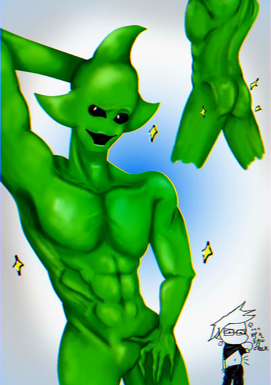 1male absurd_res dwgames gay green_skin high_quality high_res highres male male_only muscles muscular muscular_male no_genitals pecs pose posing posing_for_the_viewer posing_nude simple_background stars vigo_(dwgames)