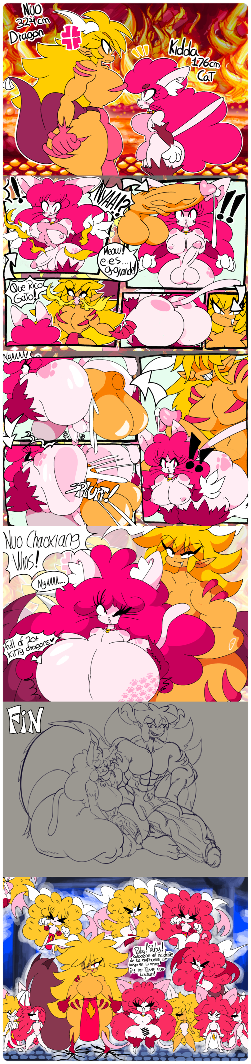 absurd_res alpha_channel animal_humanoid anthro ass balls becoming_erect belly big_balls big_belly big_breasts big_bulge big_butt big_muscles big_number big_penis bodily_fluids border breasts bulge cat_humanoid collar comic comic_panel cum cum_inside curled_hair domestic_cat dragon dragon_humanoid duo extreme_size_difference eyelashes fan_character felid felid_humanoid feline feline_humanoid felis femboy genital_fluids genitals good_end good_ending hair hi_res huge_balls huge_belly huge_breasts huge_bulge huge_butt huge_cock huge_muscles huge_thighs humanoid hybrid hyper hyper_balls hyper_belly hyper_butt hyper_genitalia hyper_penis hyper_thighs impregnation inflation long_image male male/male male_on_top mammal mammal_humanoid massive_thighs muscular mythological_creature mythological_scalie mythology nude on_top original_character pale_body pale_skin penis pink_body pregnant pregnant_male red_eyes rogywantscoffee scalie sex sexyvampireloverrogy size_difference spanish_text tail tall_image tan_body tanned tanned_skin text thick_thighs translation_request transparent_border