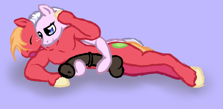 2012 arrkhal big_macintosh_(mlp) cutie_mark equine female friendship_is_magic handjob horse male my_little_pony pony sketch spooning straight