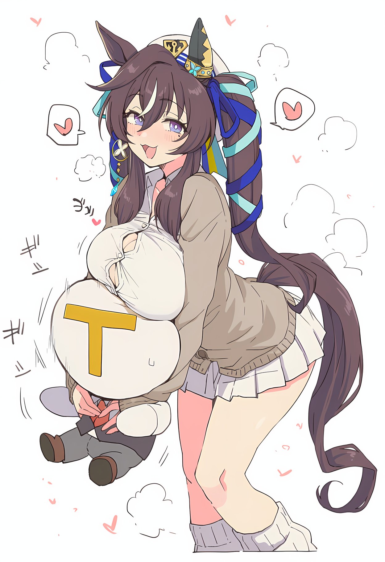1girls ai_generated animal_ears anthropomorphization eyes female hair legs seilm416 skin tagme umamusume umamusume_pretty_derby vivlos_(umamusume) young