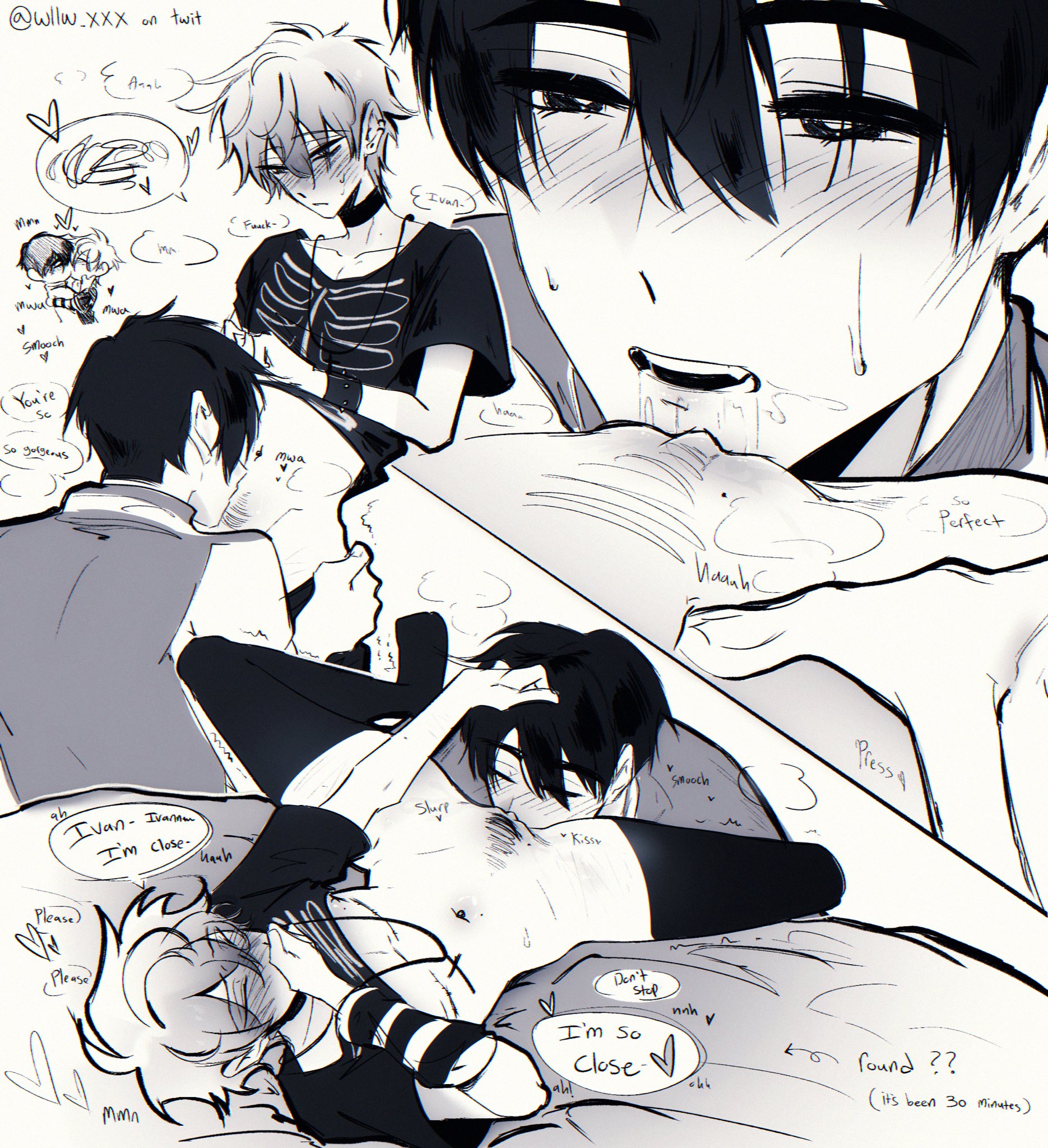 alien stage, cuntboy, cuntboy/male, eating pussy, gay, ivan (alien stage), pussy eating, till (alien stage), yaoi