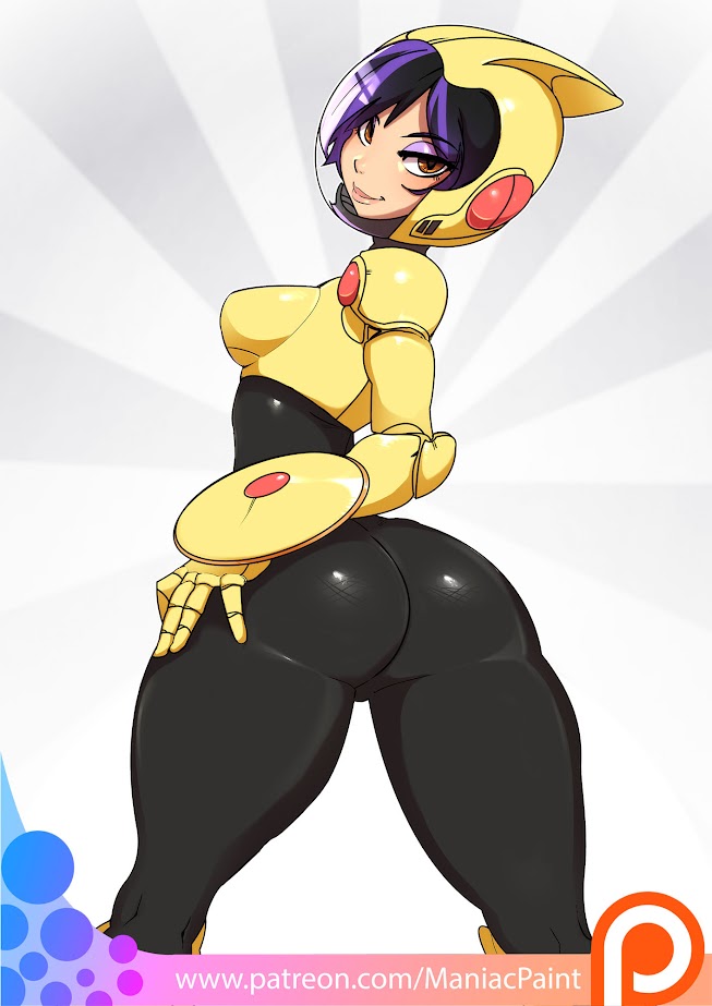 1girls, 2015, alternate version at source, alternate version available, armor, armored, armored female, artist name, asian, asian female, ass, ass bigger than head, ass focus, back view, big ass, big ass (female), big butt, big butt (female), big buttocks, big hero 6, bodysuit, butt focus, buttocks, clothed, clothed female, clothes, clothing, collaboration, dat ass, digital art, digital drawing, digital drawing (artwork), digital media, digital media (artwork), disney, female, female focus, female human, female only, gogo tomago, hands on hips, helmet, helmet only, japanese, japanese female, looking back, looking back at viewer, maniacpaint, marvel, oddmachine, orange eyes, orange eyes female, patreon, patreon ad, patreon logo, patreon url, patreon username, pointy chin, purple eyeshadow, rear view, shiny, shiny ass, shiny body, shiny breasts, shiny butt, shiny clothes, shiny hair, shiny skin, shiny thighhighs, shiny thighs, short hair, short hair female, solo, solo female, solo focus, superheroine, thick, thick ass, thick body, thick boobies, thick boobs, thick booty, thick breasts, thick butt, thick hips, thick legs, thick lips, thick thighs, thigh gap, thigh highs, thighhighs, thighs, thighs bigger than head, thighs bigger than torso, two tone hair, watermark