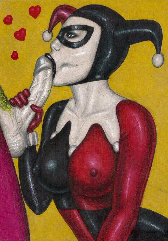1girls, 2d, balls, batman (series), batman: the animated series, big penis, black lipstick, blowjob, blue eyes, bodysuit, clothed, clothed female, color, costume, dc, dc comics, dcau, dominomask, drawn, edithemad, erect nipples under clothes, erection, fellatio, female, female focus, full color, gloves, green hair, harley quinn, harley quinn (classic), heart, hearts, human, kissing, kissing penis, licking penis, lipstick, male, nipple bulge, oral, pale skin, partial male, penis, penis grab, penis out, pubic hair, puffy areola, skin tight, straight, the joker, veiny penis, villain, villainess, white skin