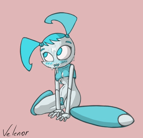 1girls 2d alternate_breast_size female female_only hourglass_figure humanoid jenny_wakeman my_life_as_a_teenage_robot robot robot_girl robot_humanoid smooth_skin solo velenor xj-9