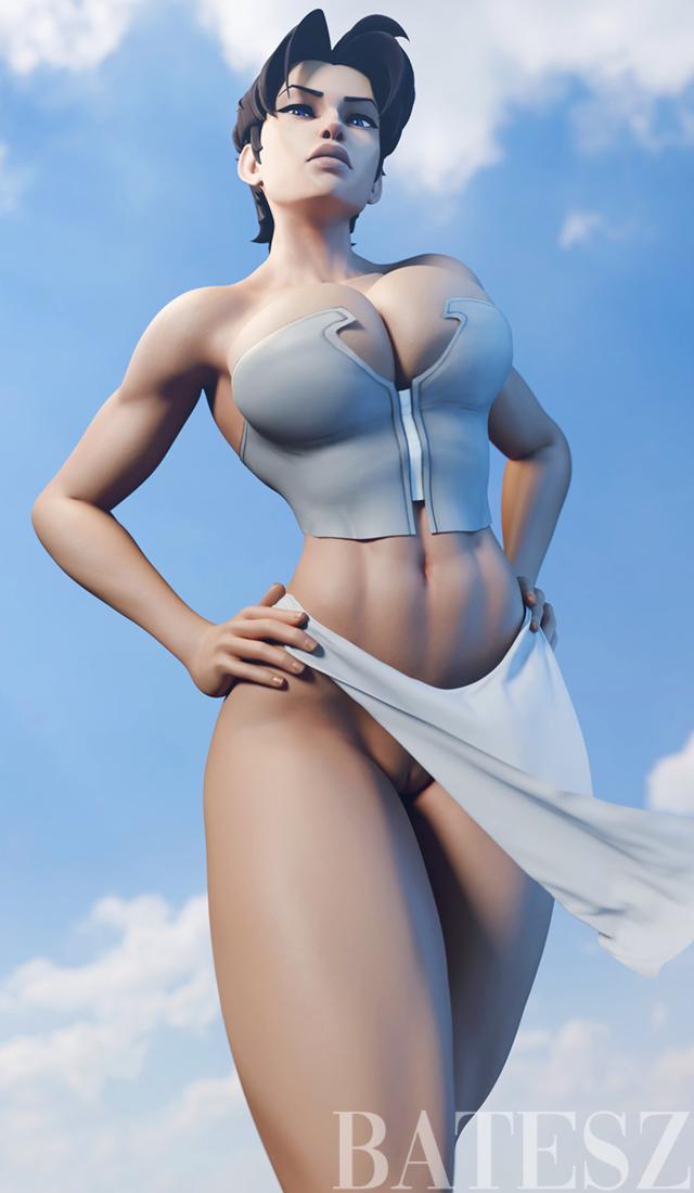 1girls, 2026, 3d, 3d (artwork), abs, alien, alien girl, alien humanoid, anissa, artist name, athletic, athletic female, batesz, big breasts, black hair, blue eyes, breasts, cleavage, female, female only, hair, huge breasts, invincible, invincible (tv series), invincible vs, large breasts, looking at viewer, looking down, navel, pussy, short hair, solo, solo female, thick thighs, vagina, viltrumite, wide hips