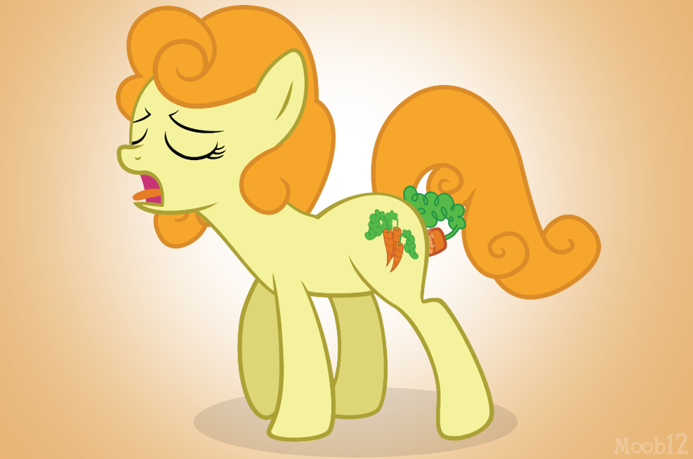 carrot carrot_top_(mlp) closed_eyes color cutie_mark eyes female female_only friendship_is_magic fur furry hair insertion masturbation moob mouth my_little_pony nudity open_mouth orange_hair orgasm pony side_view smooth_skin solo tail tongue vaginal_insertion yellow_fur