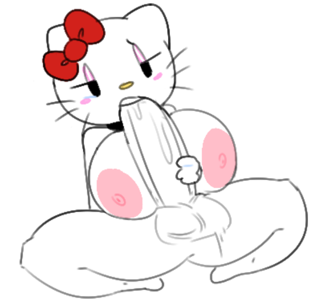 1girls anthro autofellatio bare_breasts big_breasts blowjob bow cat_ears catgirl facial futa_only futanari hello_kitty hello_kitty_(character) hello_kitty_(series) kitty_white long_penis naked naked_female nude_female pink_nipples pleasure_face sanrio savagensfw selfcest sucking_off sucking_penis teeth whiskers white_body