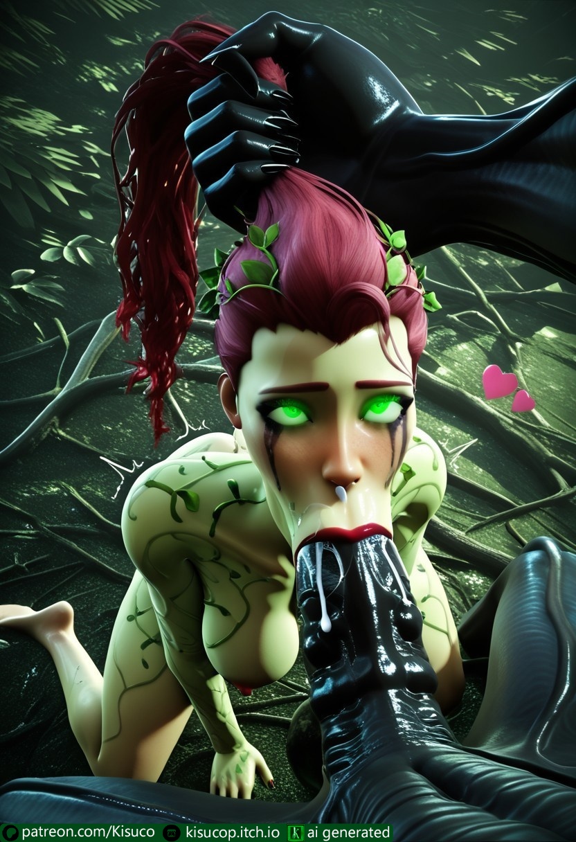 1alien, 1girls, absurdly large cock, ai generated, alien, alien (franchise), alien on human, anthro penetrating, batman (series), blowjob, blowjob face, claws, completely nude, crossover, cum, cum in mouth, cum inside, cum on face, cum on nose, dc, dc comics, deepthroat no hands, defeat sex, defeated villainess, defeated with sex, female, glowing eyes, green eyes, green skin, hair pull, heart, impossible fit, in love with abductor, in love with cock, interspecies, kisuco, lesbian with male, male, male xenomorph, monster, monster cock, monster on female, monster rape, nude, nude female, owned, owned bitch, penis, poison ivy, poison ivy (arkham), predator penetrating prey, predator/prey, red hair, red lipstick, ruined makeup, swamp, warts, xenomorph, xenophilia