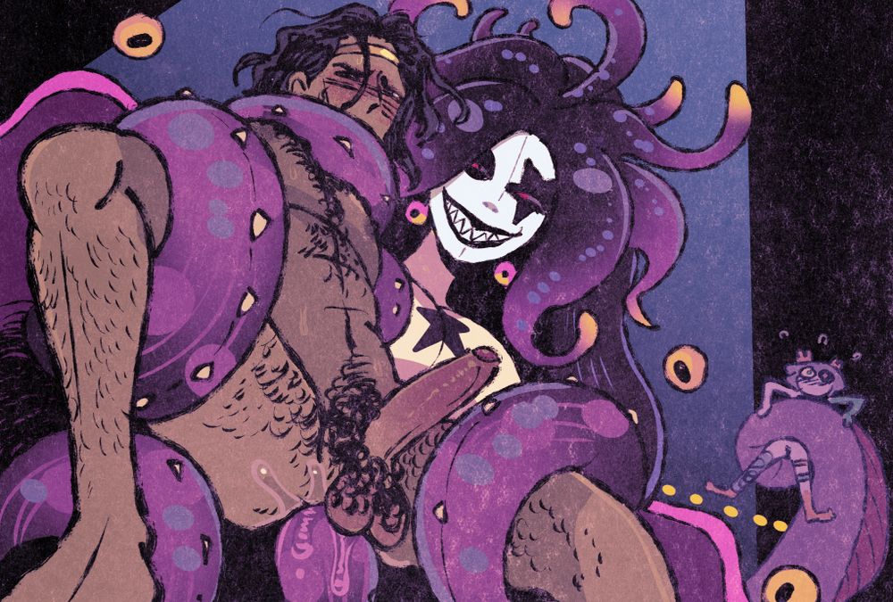 anal, anal sex, background, body hair, cucked by beast, dilf, erect penis, erection, femdom, hades (game), hades 2, male, melinoe (hades), nightmare waifu, nude, nude male, nudity, odysseus, odysseus (hades), raped by enemy, raped by monster, scylla, scylla (hades), tan skin, taylor titmouse, tentacle, tentacle rape, tentacle sex