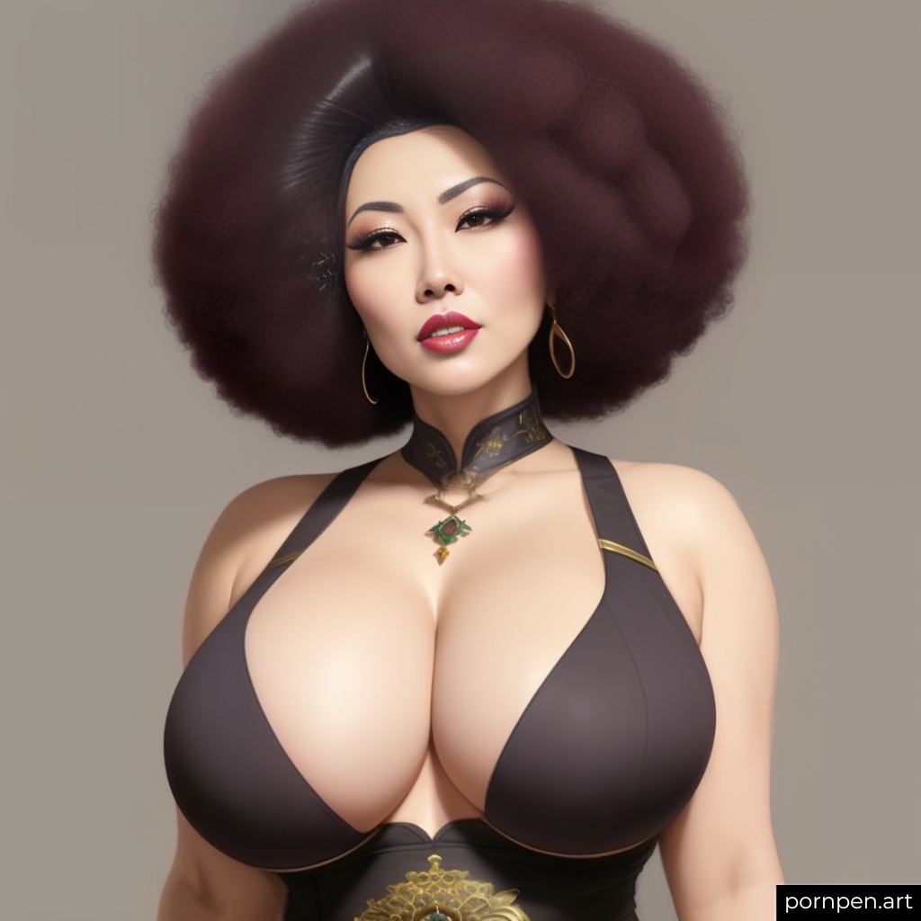 afro ai_generated asian asian_female huge_breasts milf pornpen