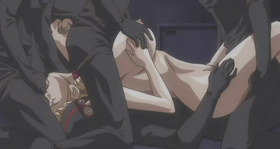 animated, blonde hair, breast grab, breasts, discipline:record of a crusade, fellatio, female, group sex, head back, large breasts, male, missionary position, morimoto leona, nipples, nude, on back, oral, paizuri, penis, pussy, sex, spitroast, straight, throat swabbing, uncensored, vaginal penetration