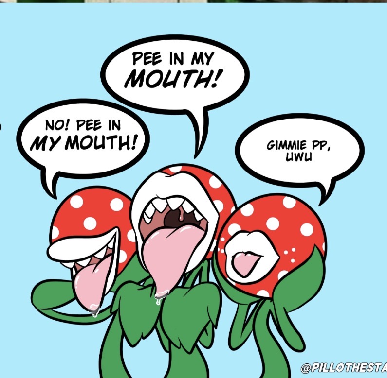 2d, 3girls, begging, female, mario (series), nintendo, pillothestar, piranha plant, tagme, warp pipe