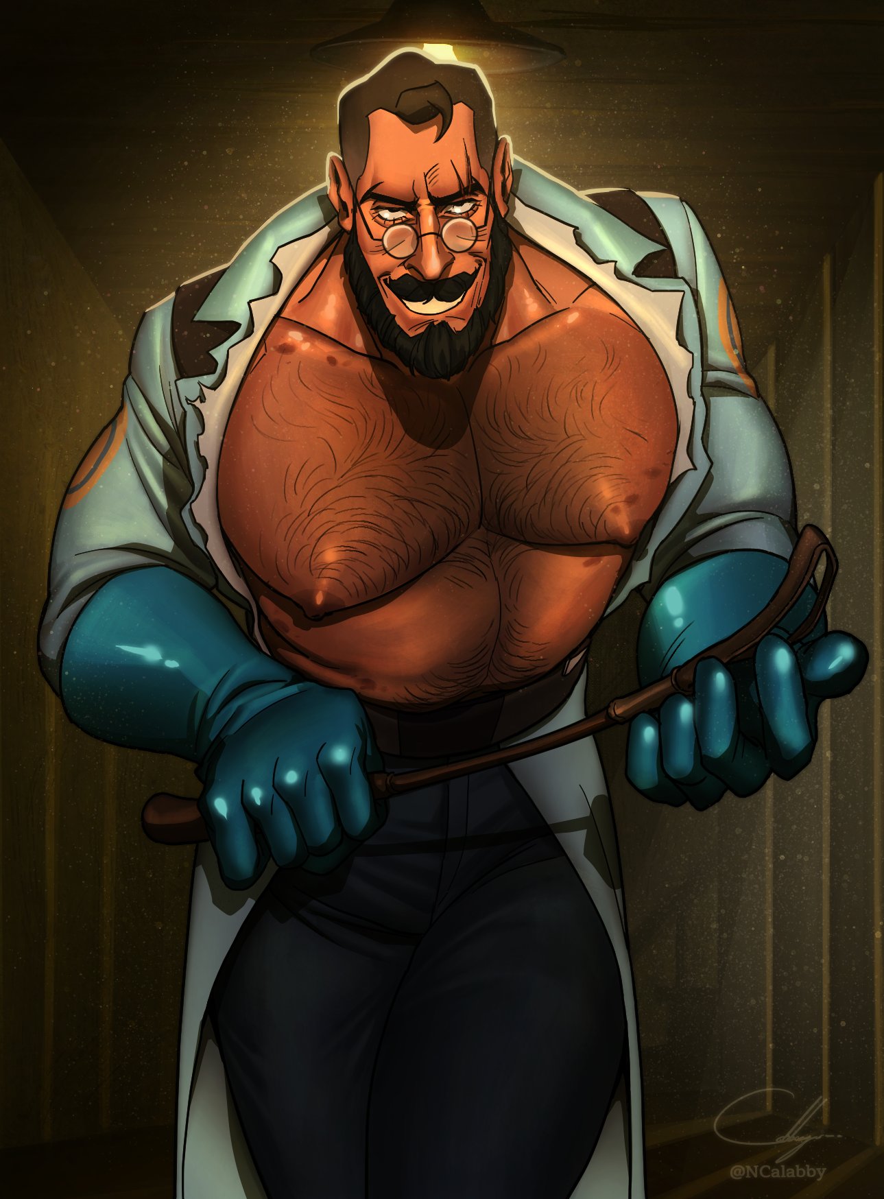 2d, bara, beard, big male, body hair, brown hair, bruises, buff, dilf, dominant male, egabbacc, hairy, hairy chest, high quality, highres, himbo, huge muscles, imminent sex, male, male focus, male only, medic (team fortress 2), menacing, mge, mge brother, moustache, muscles, muscular, muscular chest, muscular male, no visible genitalia, official alternate costume, pecs, pecs focus, pinup, riding crop, ripped clothing, ripped shirt, shirtless, solo, solo focus, solo male, suggestive, suggestive look, suggestive pose, team fortress 2, tick tock meme, whip, yaoi