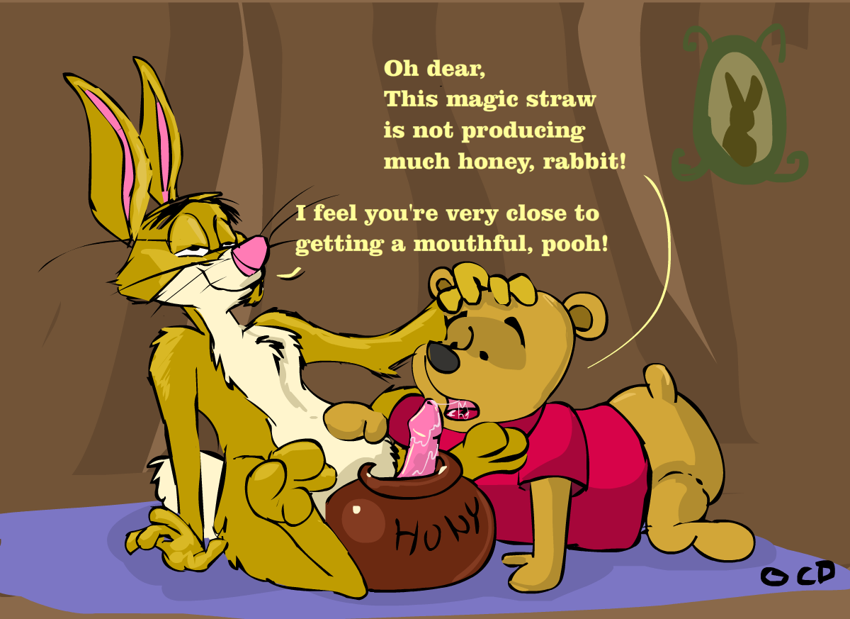 2boys bear disney draconis0868 fellatio furry furry_only gay lagomorph male male_only oral oral_sex penis pooh_bear rabbit rabbit_(winnie_the_pooh) sex smooth_skin text winnie_the_pooh_(franchise) yaoi