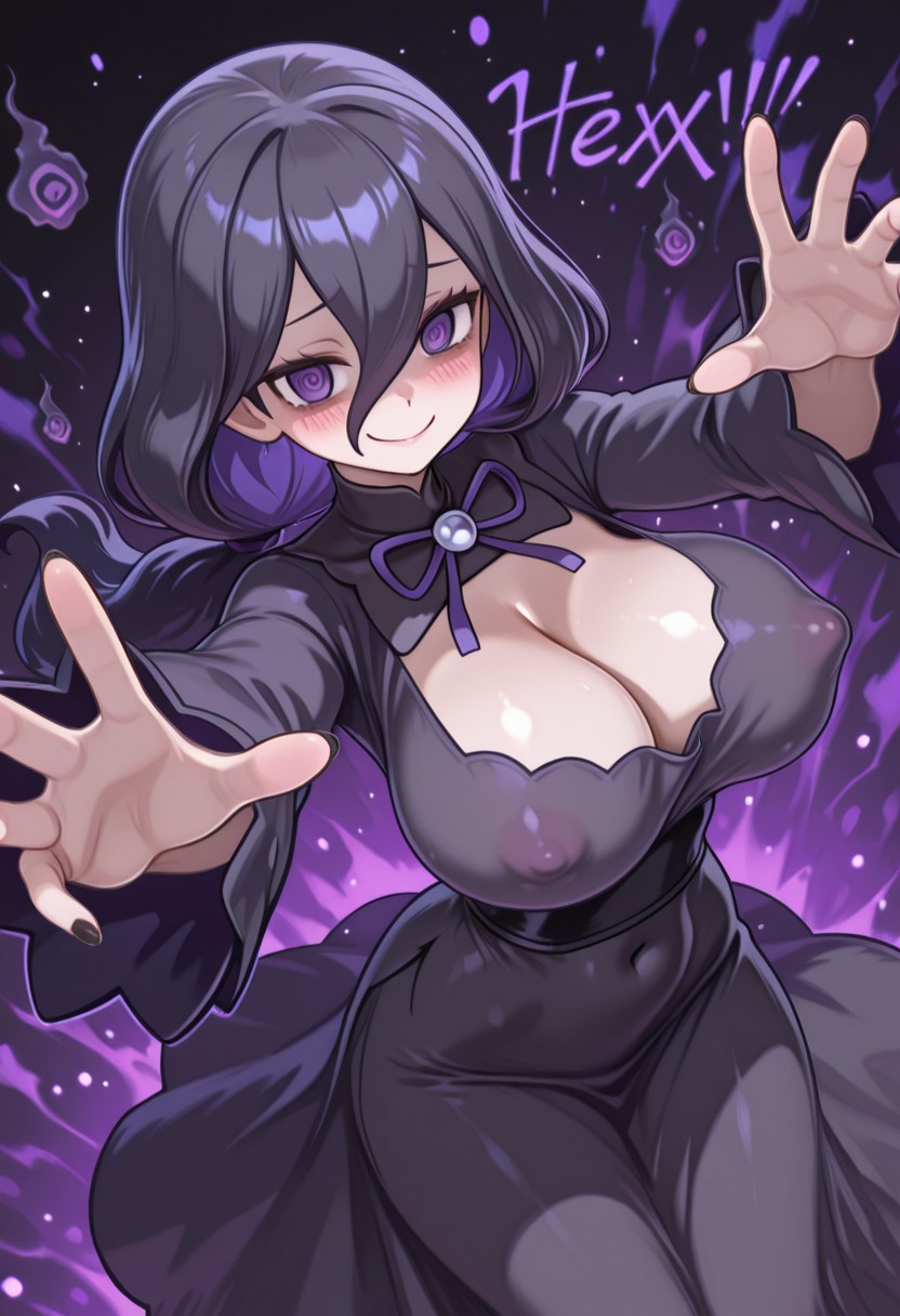 @ @, 1girls, ai generated, big breasts, breasts, civitai, cleavage, covered nipples, creatures, creatures (company), erect nipples, female, female focus, female only, game freak, goth, goth girl, hex maniac, hex maniac (pokemon legends: z-a), huge breasts, hylian r34, large breasts, looking at viewer, milf, nintendo, occult maniac, oppai, pokemon, pokemon trainer, retrousse breasts, sole female, solo, solo female, tagme, voluptuous, voluptuous female