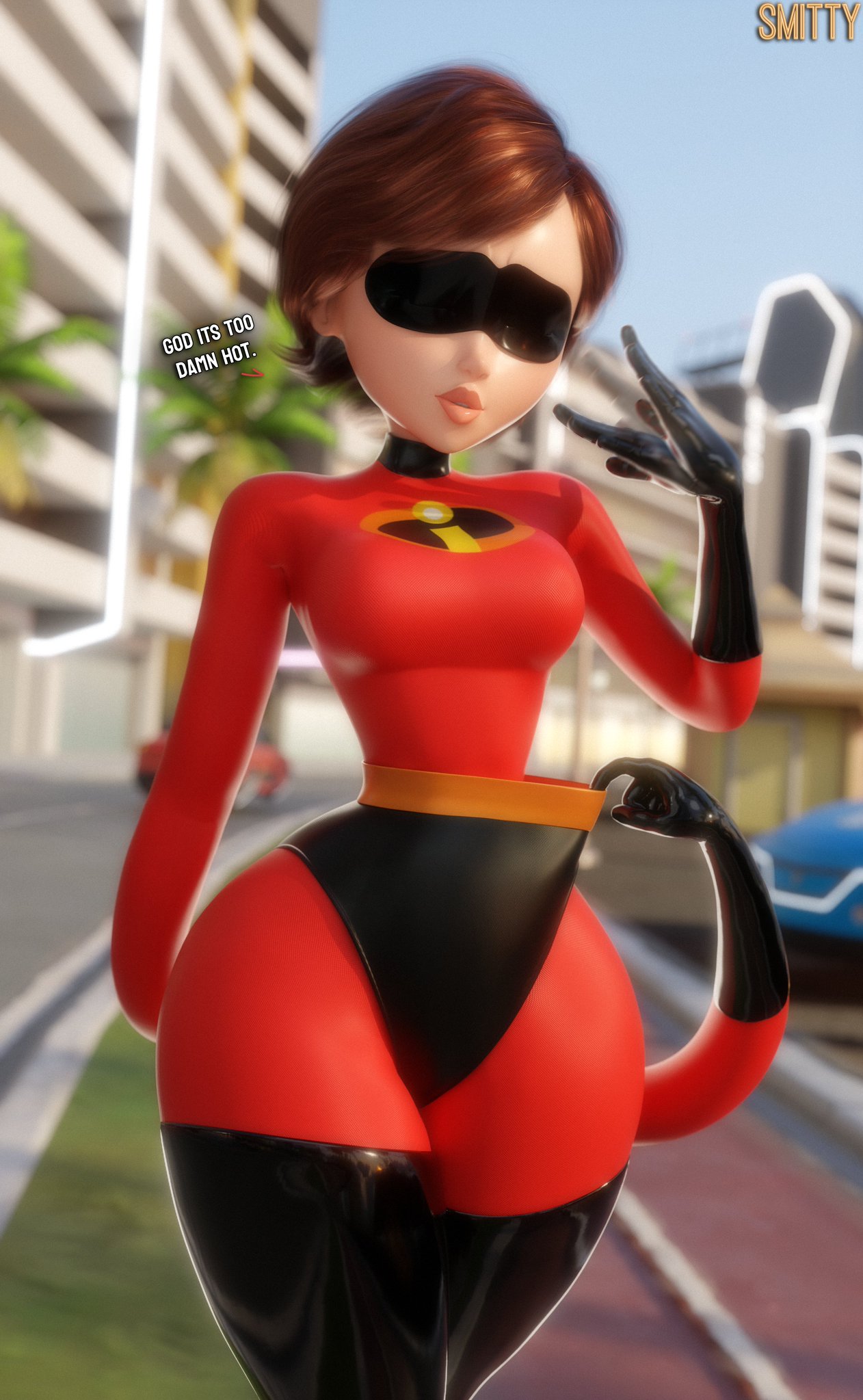 1girls, 3d, ass, big ass, big thighs, breasts, curvaceous, curvy, curvy figure, disney, elastic, elastic arms, elastigirl, female, flexible, helen parr, hero, heroine, hips, hourglass figure, huge ass, huge thighs, large ass, large thighs, legs, light skin, light-skinned female, mature, mature female, milf, mother, pixar, pixar mom, powers, slim waist, smitty34, stretchy, stretchy arms, superhero, superheroine, superpowers, the incredibles, thick, thick hips, thick legs, thick thighs, thighs, voluptuous, waist, wide hips, wide thighs