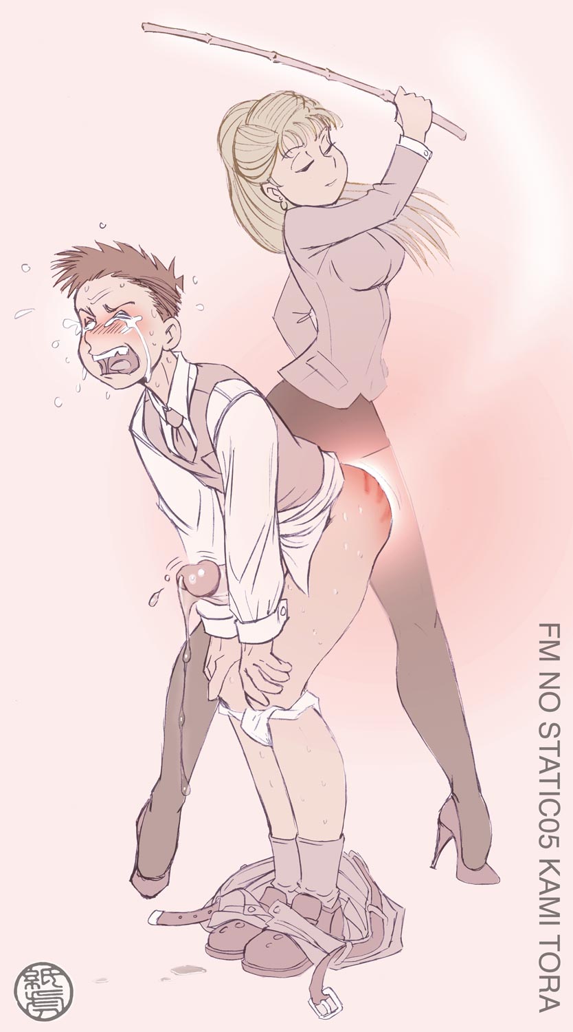 age difference, female, femdom, handsfree ejaculation, kamitora, male, malesub, pantyhose, spanking, teacher
