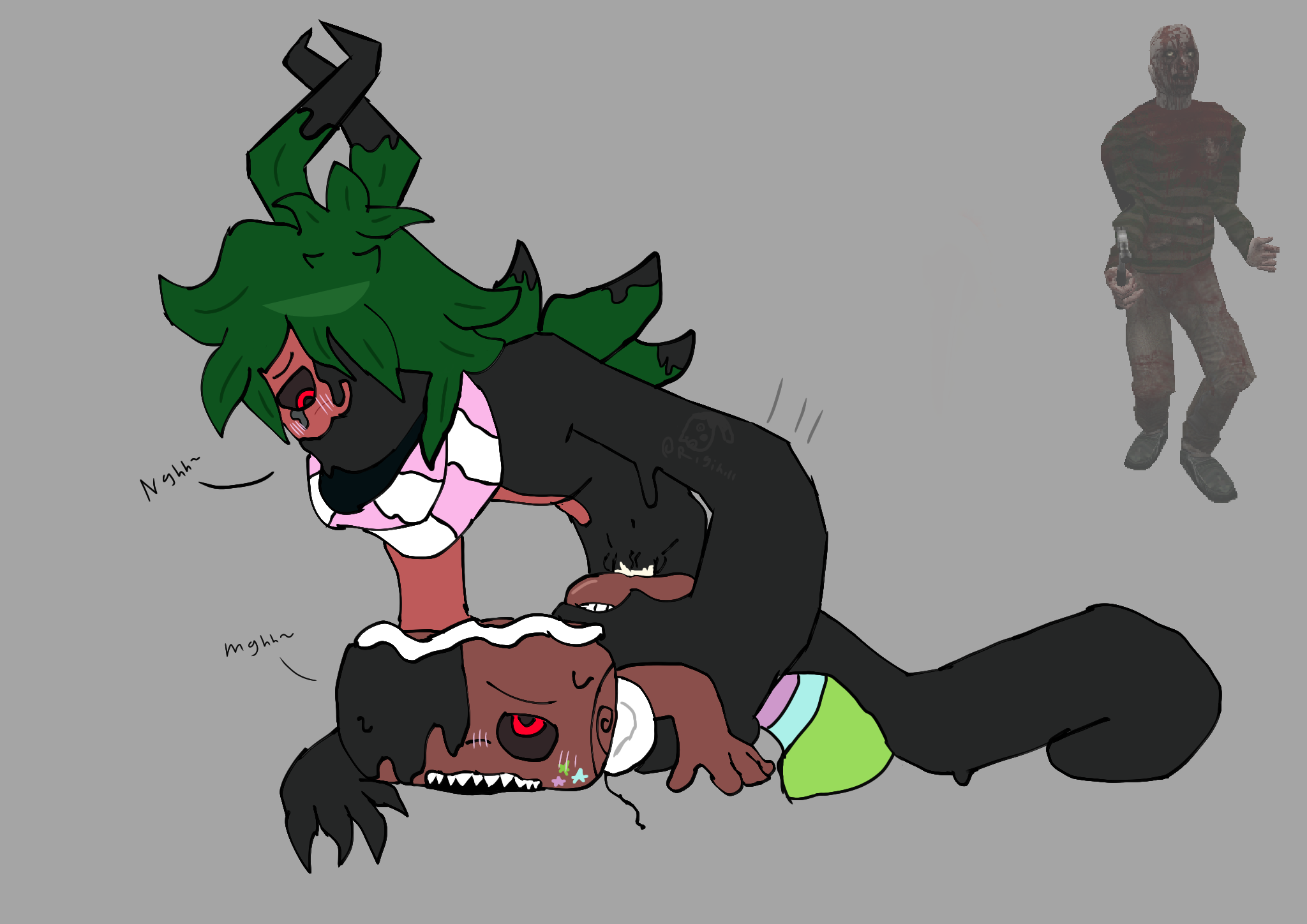 cosmo (dandy's world), dandy's world, riginill, sprout (dandy's world), tagme, traced, traced art, twisted cosmo (dandy's world), twisted sprout (dandy's world)