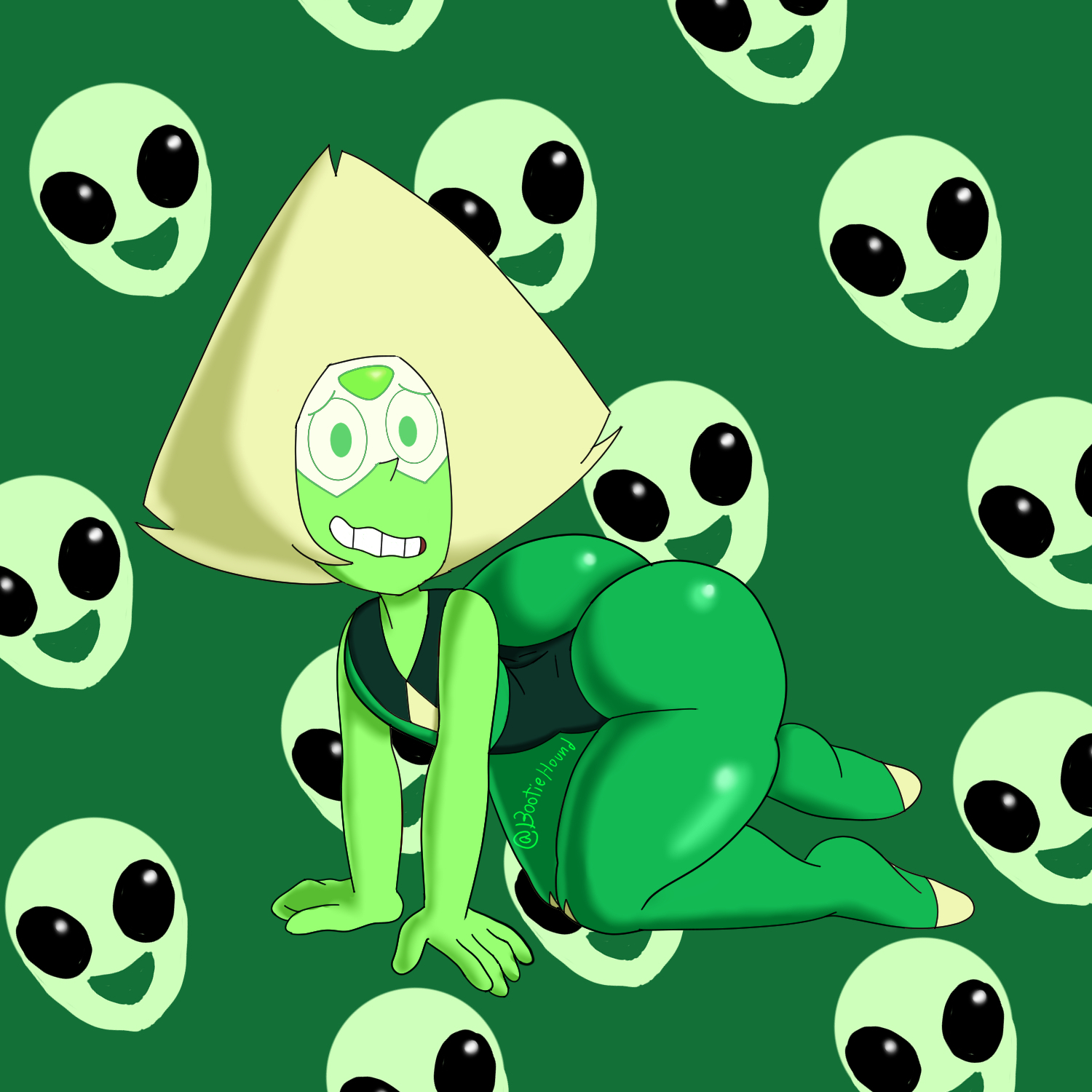 big ass, big breasts, big butt, big thighs, bootiehound, breasts, cartoon network, female, female focus, female only, peridot (steven universe), steven universe, tagme, thick, thick ass, thick hips, thick legs, thick thighs, thighs