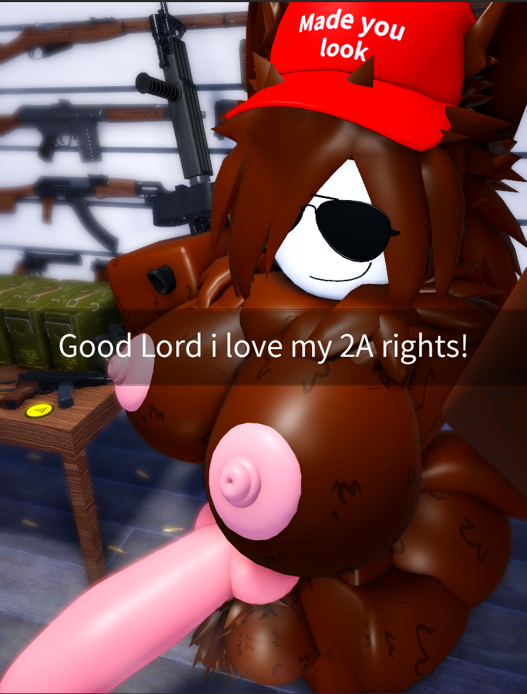 1futa 1futanari animal_genitalia anthro ar15 big_areola big_ass big_balls big_breasts big_nipples big_penis brown_eyes cap detailed_background fur furry furry_balls furry_only gun holding_gun holding_object knot knotted_penis large_areolae large_ass large_balls large_breasts large_butt large_nipples large_penis large_testicles long_hair nipples nonalterna phone_view red_cap roblox selfie shades smile smug solo solo_anthro solo_futa solo_futanari sunglasses