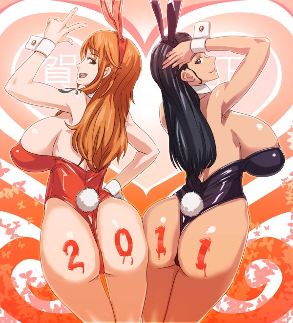 ass female female_only human multiple_females multiple_girls nami nico_robin one_piece posing post-timeskip usatarou