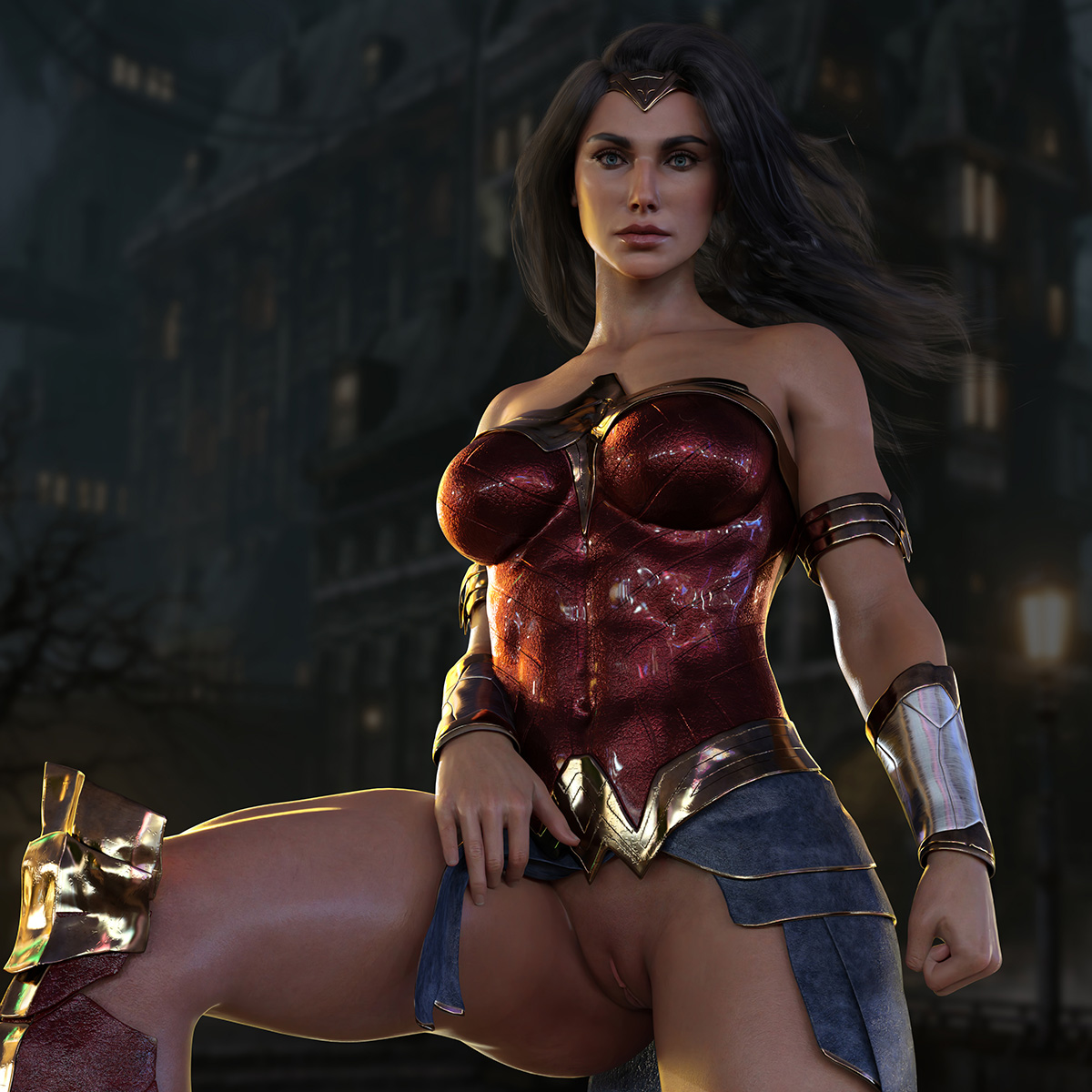 1girls, 3d, 3d (artwork), abs, amazon, areolae, armlet, biceps, big breasts, black hair, blue eyes, bracelet, breasts, busty, clitoral hood, clitoris, dc, dc comics, diana prince, erect nipples, female, female focus, female only, flashing, hourglass figure, large breasts, lifting skirt, long hair, muscles, muscular, muscular female, navel, nipples, nordfantasy, nude, nude female, nudity, olive skin, pinup, pinup pose, pose, posing, puffy nipples, pussy, shaved pussy, skirt, skirt lift, solo, standing, sword, tagme, vagina, warrior, wide hips, wonder woman, wonder woman (series)