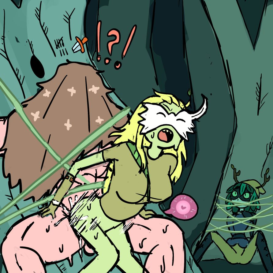 1boy, 2girls, adventure time, adventure time: fionna & cake, ahe gao, bad end, blonde female, blonde hair, bondage, clothed, covered, cuckquean, cum, cum in pussy, cum inside, female, femdom, finn the human, fionna and cake, forced impregnation, forced to watch, green eyes, half-dressed, human, humanoid, huntress wizard, impregnating rape, impregnation, in front of cuckold, knife, male, male human/female humanoid, mask, mask on head, masked female, muscular, muscular male, netorare, ntr, ovum, plant humanoid, rape, restrained, reverse netorare, reverse rape, sex, stealing boyfriend, sweat, teenage girl, teenage male, teenager, tied, tied to tree, tied up, tree, trees, unwanted impregnation, witch wizard