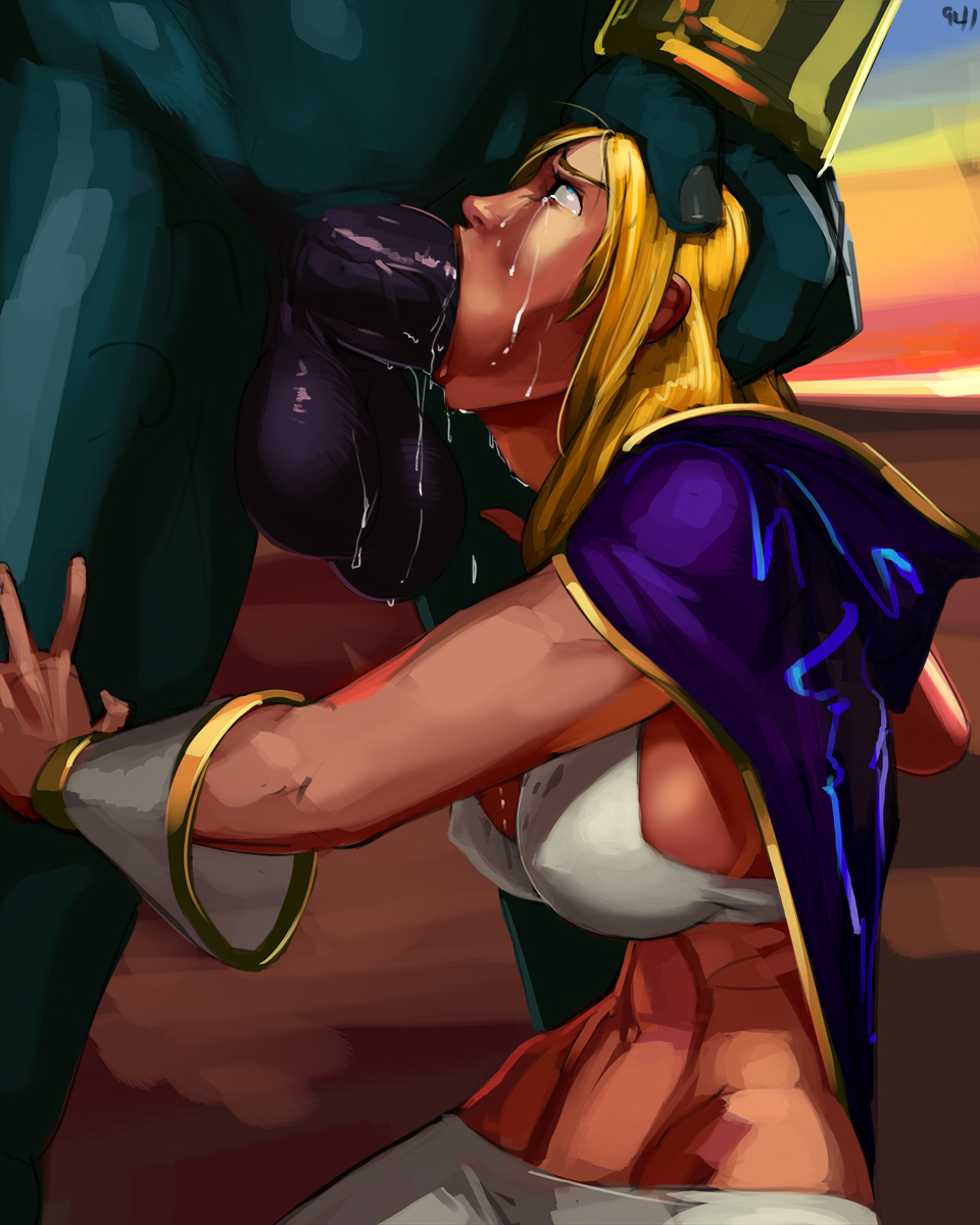 1boy, 1girls, abs, absurdly large cock, aka6, archimonde, balls, bare midriff, blonde hair, blue eyes, bra, breasts, cleavage, deepthroat, defeated, endured face, erect nipples under clothes, eredar, eyes rolling back, fellatio, female, forced, forced oral, hair, hands on another's thighs, head hold, held down, hip lines, hood, huge balls, huge cock, human, interspecies, irrumatio, jaina proudmoore, kneeling, large breasts, long hair, male, navel, nipple bulge, obliques, oral, penis, pushing away, rape, resisting, rolling eyes, saliva, saliva drip, tears, throat bulge, toned, toned stomach, world of warcraft