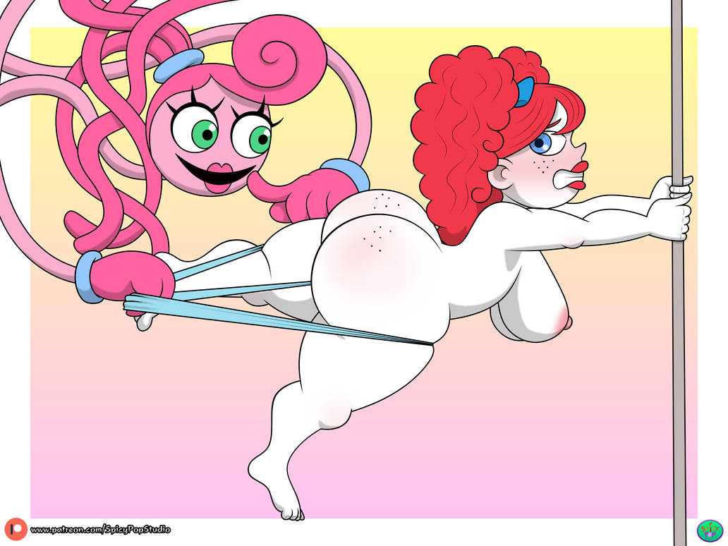 arms, ass, ass cheeks, big ass, big breasts, big butt, blue eyes, boobs, booty, booty cheeks, breasts, butt, butt cheeks, clown, clown girl, feet, female, freckles on ass, freckles on butt, green eyes, hands, hands on pole, holding pole, knees, legs, mommy long legs, naked, nude, pink lips, poppy (poppy playtime), poppy playtime, prank, red lips, shorthair, shortstack, spicypop, thicc, thicc ass, thicc butt, thicc thighs, thick, thick ass, thick butt, thick thighs, thighs, tits, wedgie, wedgie fetish