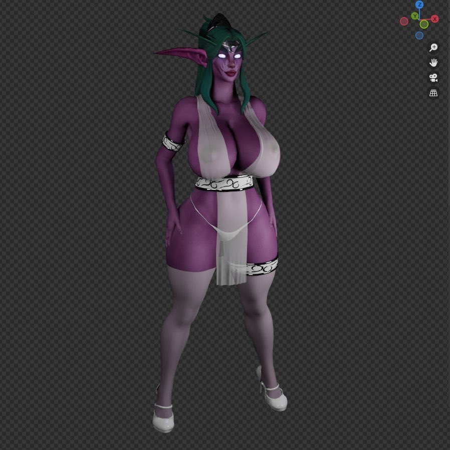 1girls 3d big_boobs bikini blizzard_entertainment boobs elf elf_ears elf_female glowing_eyes green_hair heroes_of_the_storm high_heels huge_breasts night_elf night_elf_female pointy_ears priestess_(warcraft) purple_skin snoopz solo thick_thighs tyrande_whisperwind warcraft wide_hips world_of_warcraft