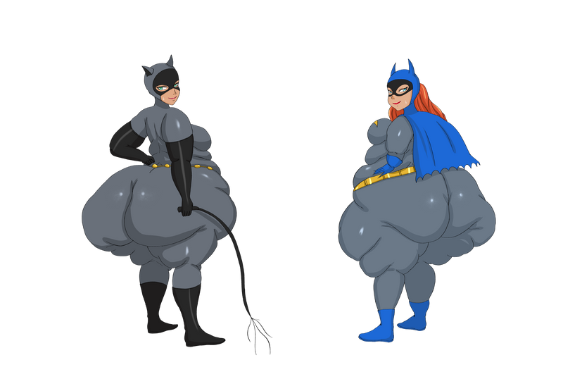 akkyon barbara_gordon batgirl batman:_the_animated_series batman_(series) bbw catwoman catwoman_(dcau) dc_comics dcau pawg selina_kyle tagme