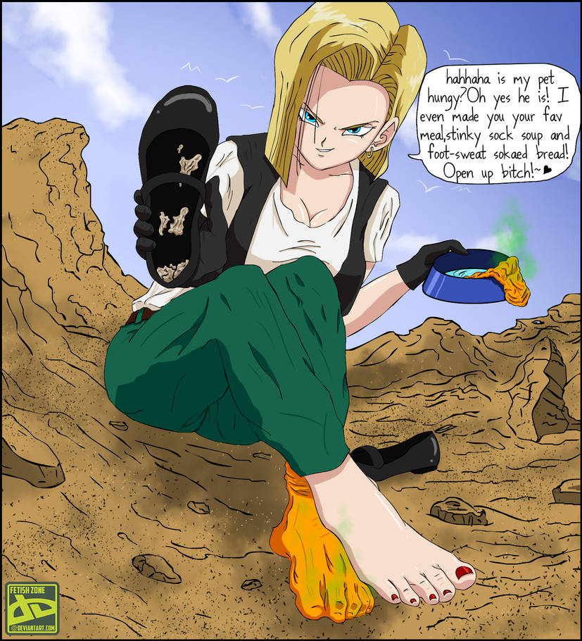 android_18 blonde blonde_female blonde_hair dominant_female dragon_ball dragon_ball_super dragon_ball_z feet fetishzone foot_fetish foot_focus foot_worship footwear footwear_removed pov red_toenail_polish red_toenails slave_pov smelly smelly_feet smelly_shoes smelly_socks sock_in_water socks stinky_feet stinky_shoes stinky_socks toes