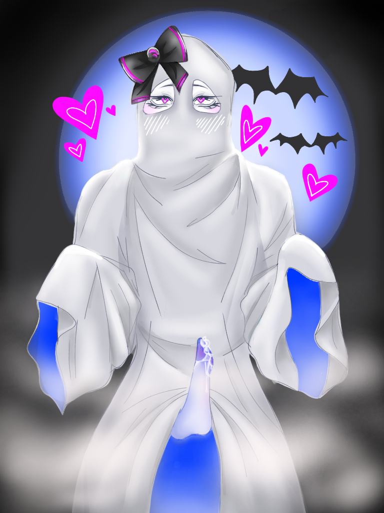 artist_plutomagic07 artist_request ghost ghost_boy halloween plutomagic07 spooktober