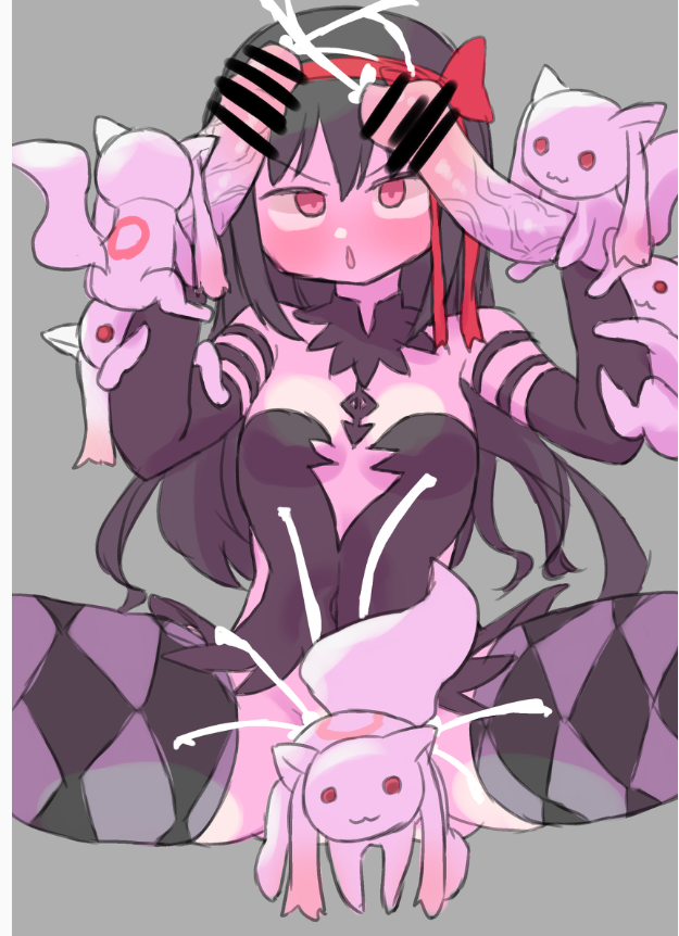 akemi_homura akuma_homura female kyubey kyuubee kyuubi