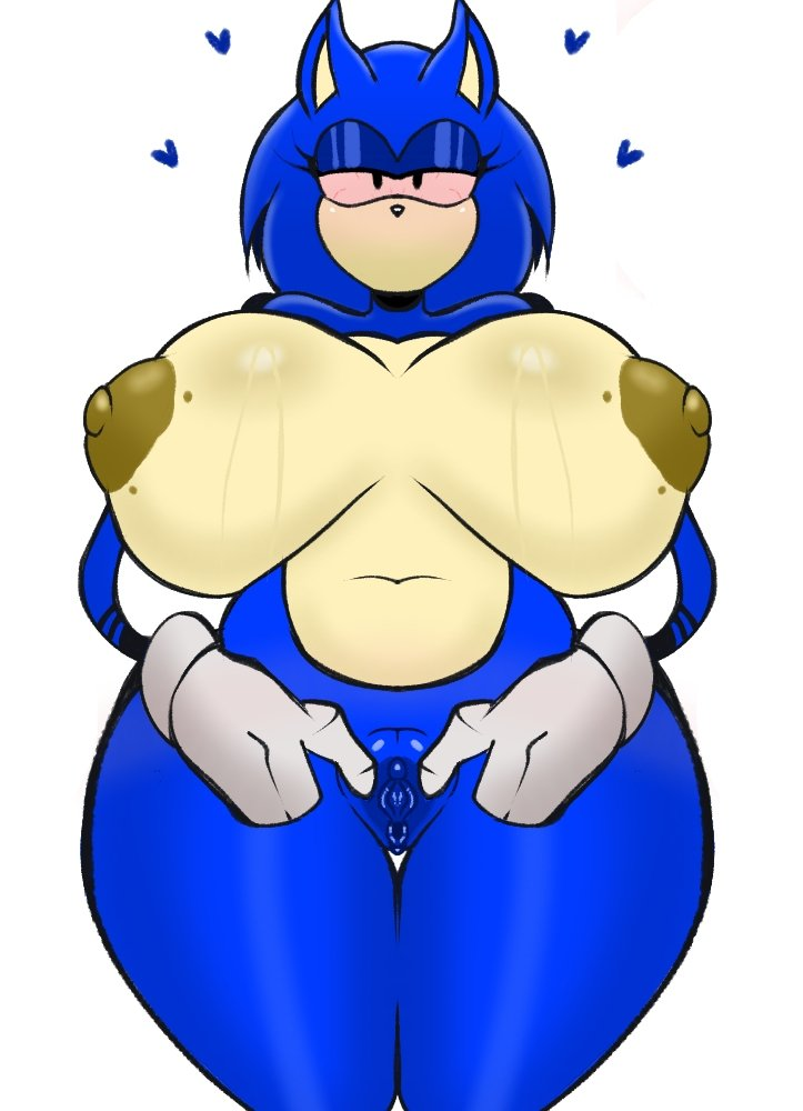 bify genderswap_(mtf) heart long_arms looking_at_viewer rule_63 sonic.exe sonic.exe_(series) spread_pussy spreading