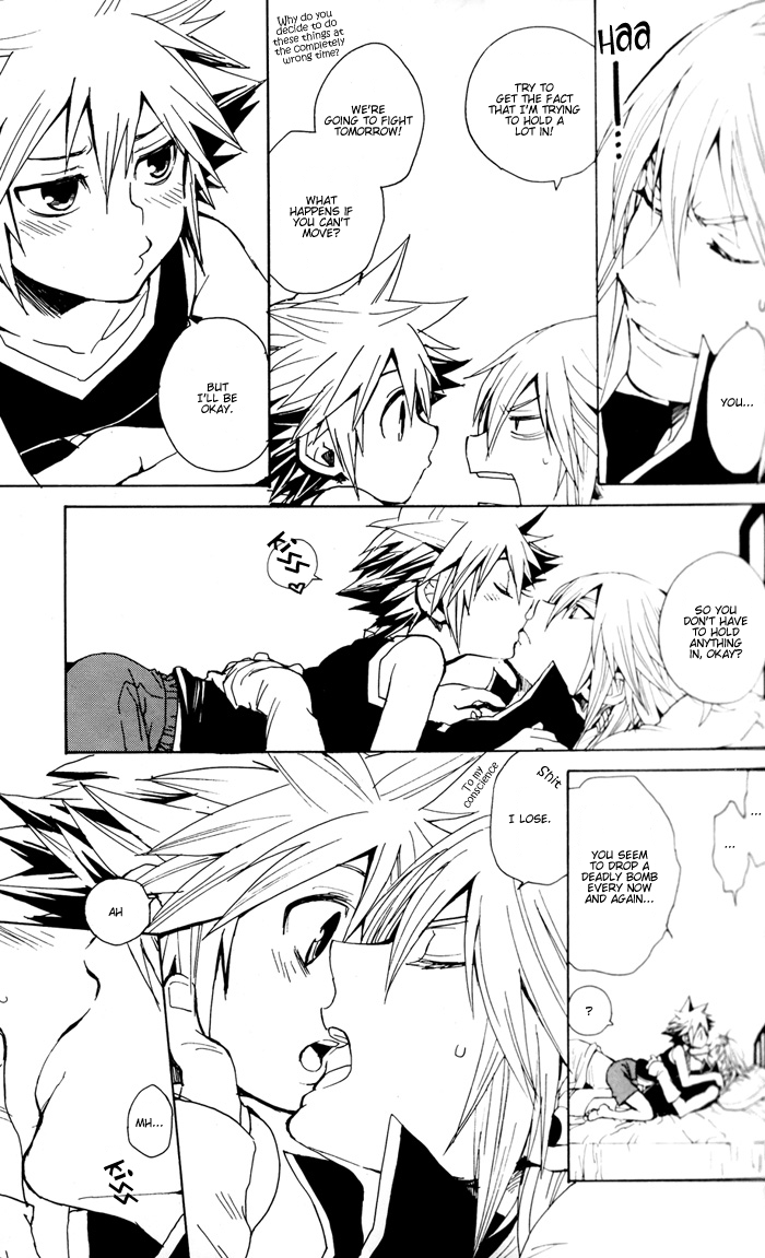 kingdom_hearts male male_only multiple_males riku sora tagme yaoi