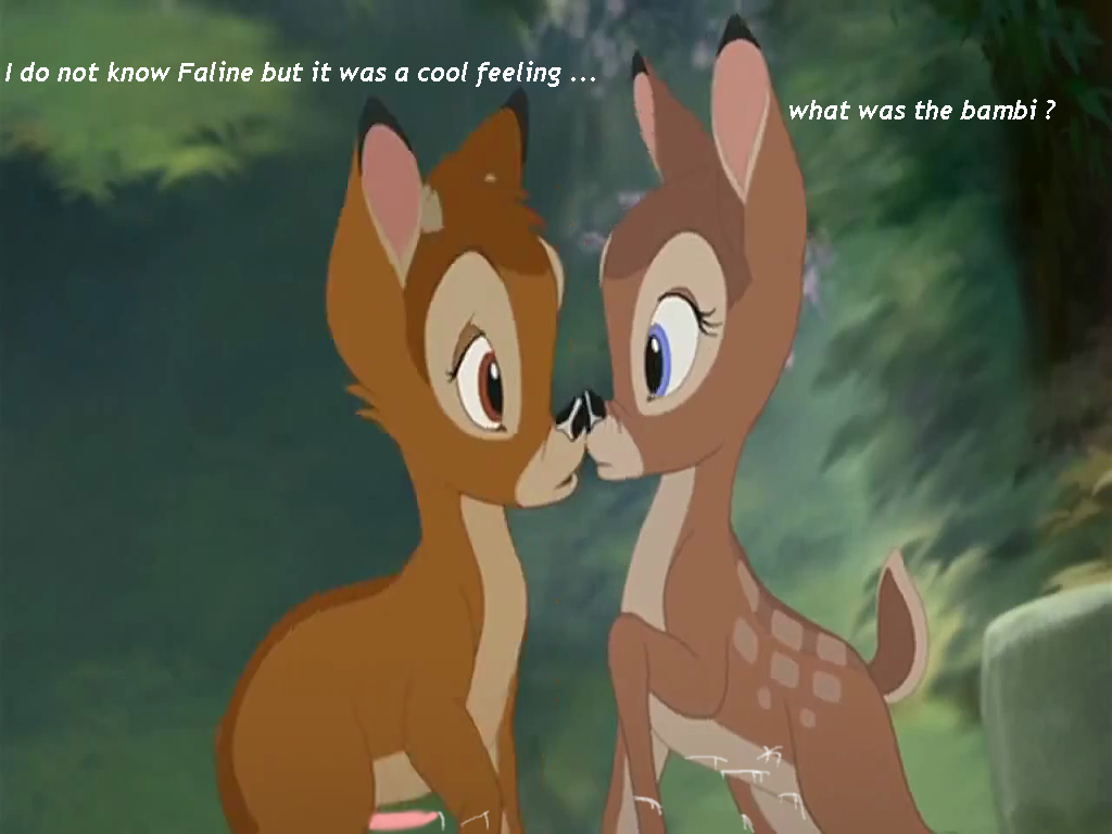 bambi_(character) bambi_(film) cub deer disney faline feral furry penis shitty_edit