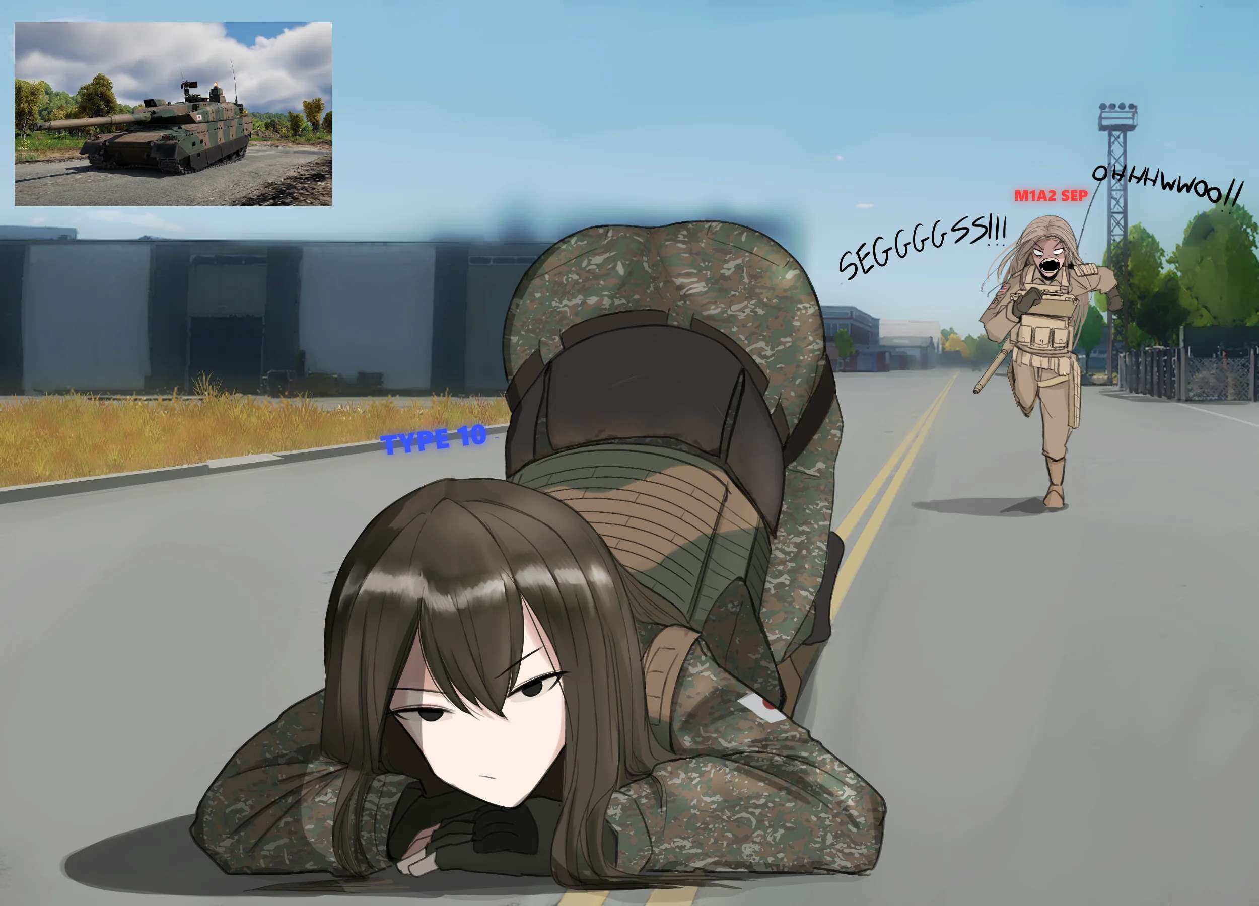 2girls, ass, female, tagme, war thunder