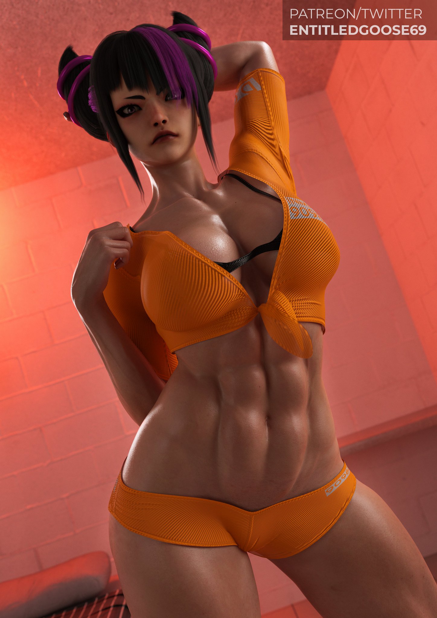 1girls, 3d, ass, big ass, big breasts, breasts, bust, busty, capcom, chest, curvaceous, curvy, curvy figure, digital media (artwork), entitledgoose, female, female focus, hips, hourglass figure, huge ass, huge breasts, juri han, large ass, large breasts, legs, light skin, light-skinned female, mature, mature female, prison uniform, prisoner, slim waist, street fighter, street fighter 6, thick, thick hips, thick legs, thick thighs, thighs, voluptuous, voluptuous female, waist, wide hips