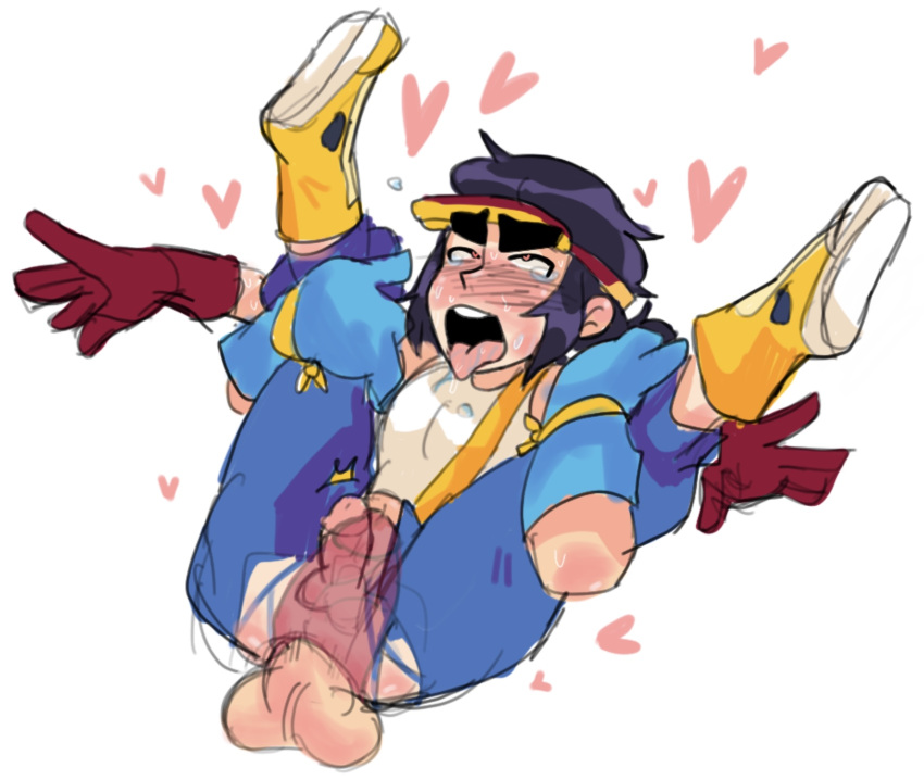 2boys, ahegao face, anal, anal sex, asian, balls, ballsack, brawl stars, clothed sex, crying with eyes open, disembodied penis, erection, fang (brawl stars), femboy, gay, gay sex, huge cock, human, indigo hair, male, male only, overstimulation, partial male, penis, penis in anus, ripped clothing, rough sex, scrotum, small penis, smooth penis, submissive male, testicles, tongue, tongue out