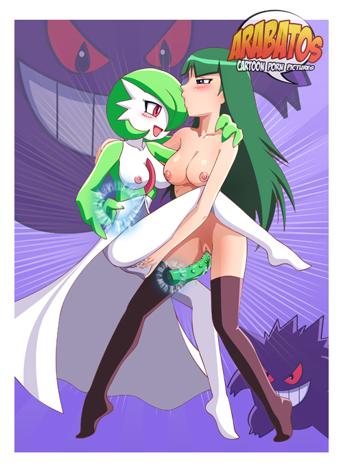 2girls, arabatos, areola, areolae, blush, breasts, dildo, female, female only, fingering, furry, gangar, gardevoir, gengar, green eyes, green hair, human, interspecies, multiple females, multiple girls, natsume (pokemon), nintendo, nipples, open mouth, pokémon (species), pokemon, pokemon (species), pokemon rgby, pokemon rse, pokephilia, purple background, pussy, red eyes, sabrina (pokemon), sirnight, smile, straight hair, telekinesis, thighhighs, tongue, tongue out, uncensored, vagina, vaginal insertion, yuri