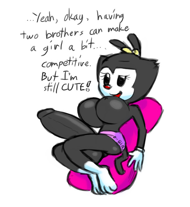 1futa ambiguous_species animaniacs anthro anthro_futa anthro_only balls big_breasts black_penis black_text breasts color colored dickgirl dot_warner english english_text erect erect_futa erect_nipples erect_penis erection futanari futanari_only huge_breasts intersex intersex_only nipples no_humans norithics penis pillow solo solo_anthro solo_futa solo_intersex text white_background