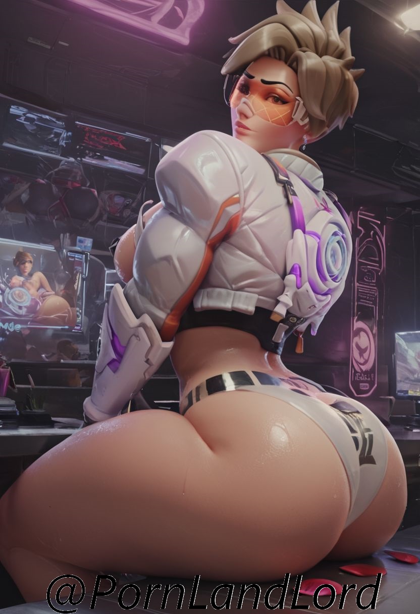 ai generated, antifragile traysi, ass, big ass, big butt, female, le sserafim, lena oxton, overwatch, overwatch 2, pornlandlord, thick, thick ass, thick thighs, tracer