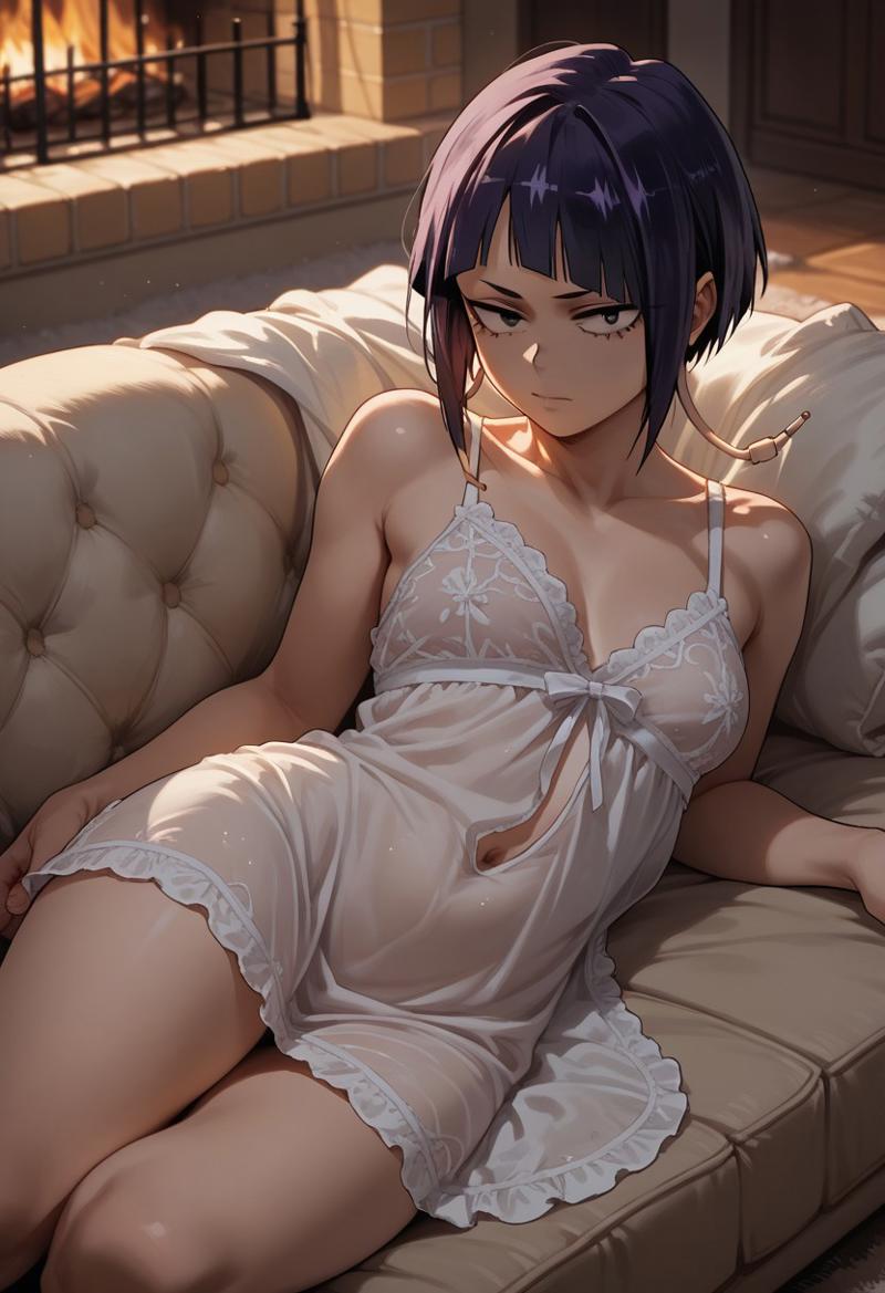 ai_generated kyoka_jiro lingerie midcafe_(artist) nude tagme