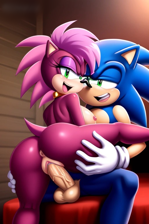 ai_generated ass breasts hips incest magenta_body oiled pink_hair seductive sonia_the_hedgehog sonic_(series) sonic_the_hedgehog sonic_underground tagme thighs