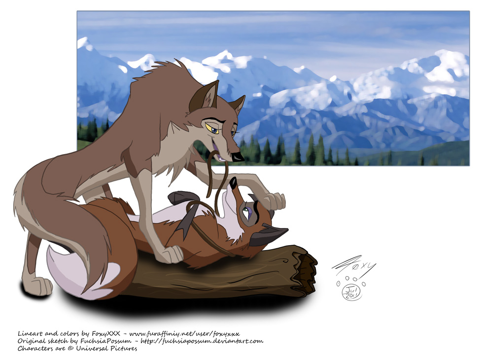 2011 aleu balto_(film) cunning_trickster_(balto) female female/female feral foxyxxx interspecies yuri