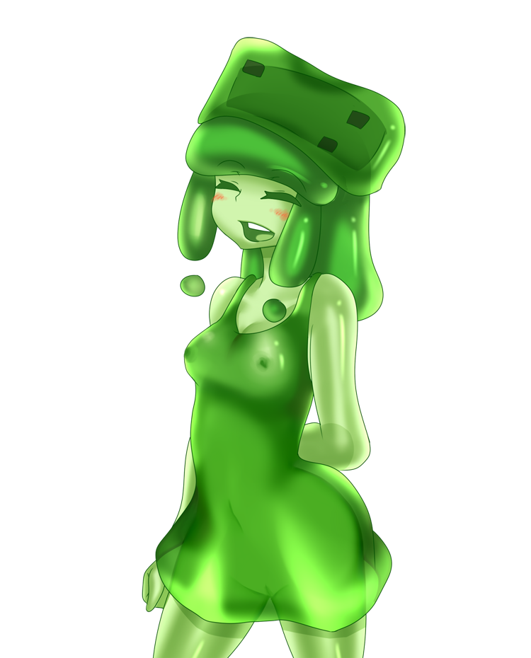 at2. minecraft mob_talker personification slime slime_(at2.) slime_(minecraft) slime_girl tagme