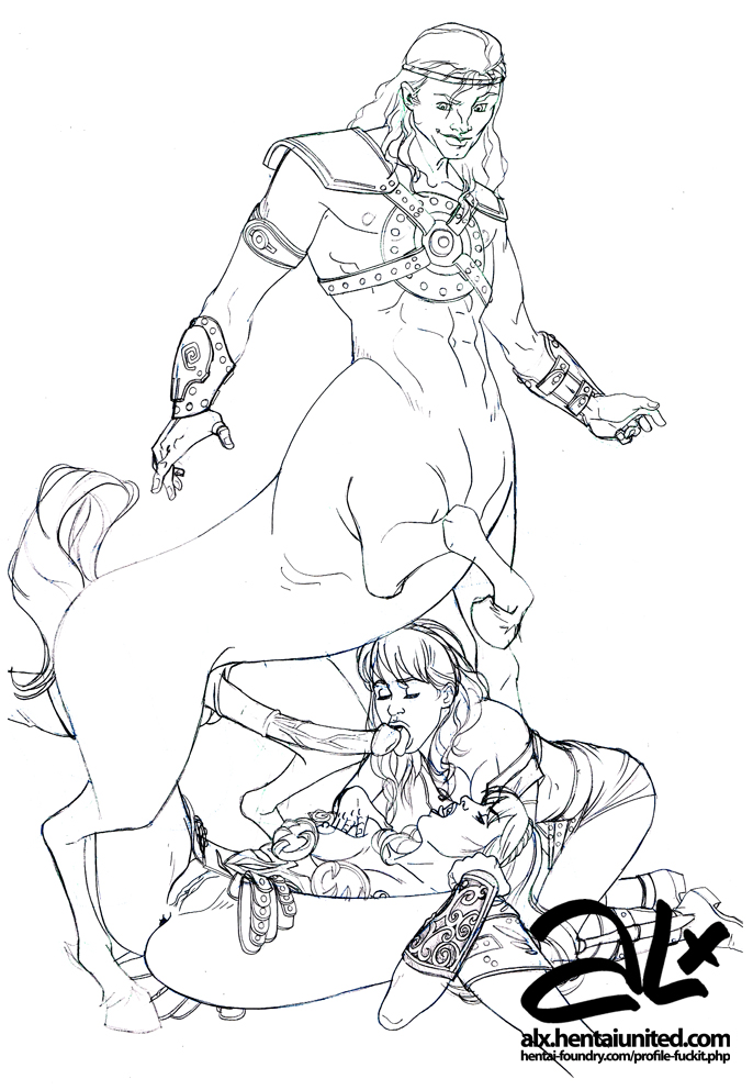 alx_(fuckit) centaur drawn female gabrielle_(xena) taur xena xena_warrior_princess