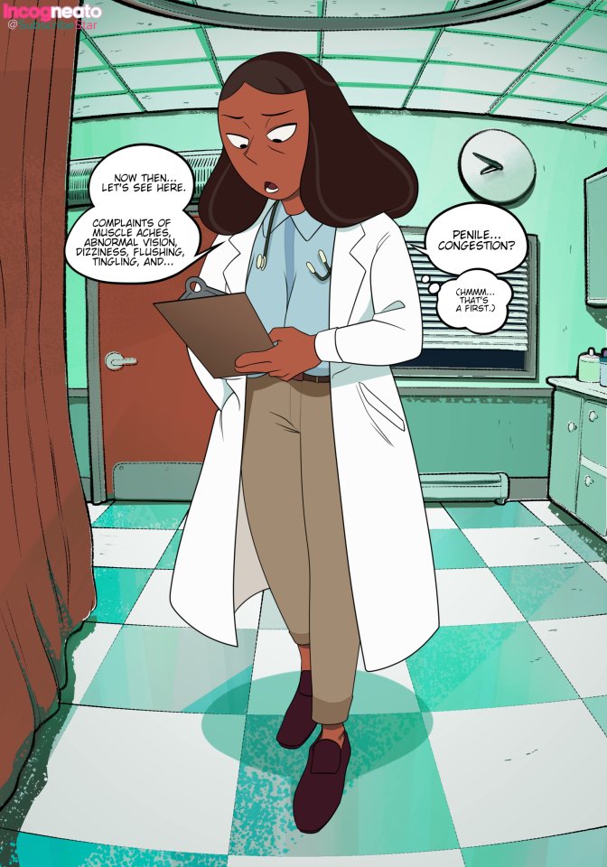 1boy, 1boy1girl, 1girl, 1girls, ass, before sex, big ass, big breasts, big butt, big thighs, breasts, butt, cartoon network, cheating, cheating wife, coat, comic, curvy, curvy body, curvy female, curvy figure, curvy hips, curvy thighs, dark skin, dark-skinned female, doctor, doctor on patient, dumptruck ass, english, english dialogue, english text, fat ass, fat butt, female, full body, hag, imminent penetration, imminent sex, incogneato, infidelity, large ass, large breasts, large butt, long hair, male, male/female, mature, mature female, mature woman, medical examination, milf, mommy, mother, pants, point of view, pov, pov male, priyanka maheswaran, sagging, sagging breasts, saggy boobs, saggy breasts, shirt, shoes, steven universe, text, text bubble, thick, thick ass, thick hips, thick legs, thick penis, thick thighs, thighhighs, thighs, voluptuous, voluptuous female, white coat, wide hips